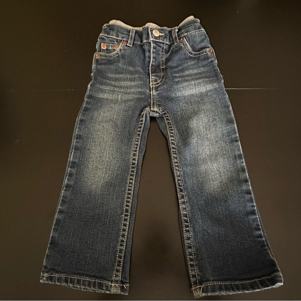 Levi's Kids Classic 514 Straight-Legged Denim Blue Jeans | Pull-on | Size 18M